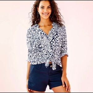 NWT Lilly Pulitzer sea view button down